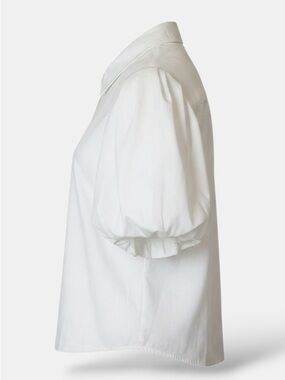 White Puff Sleeve Blouse - Classic Women’s Top